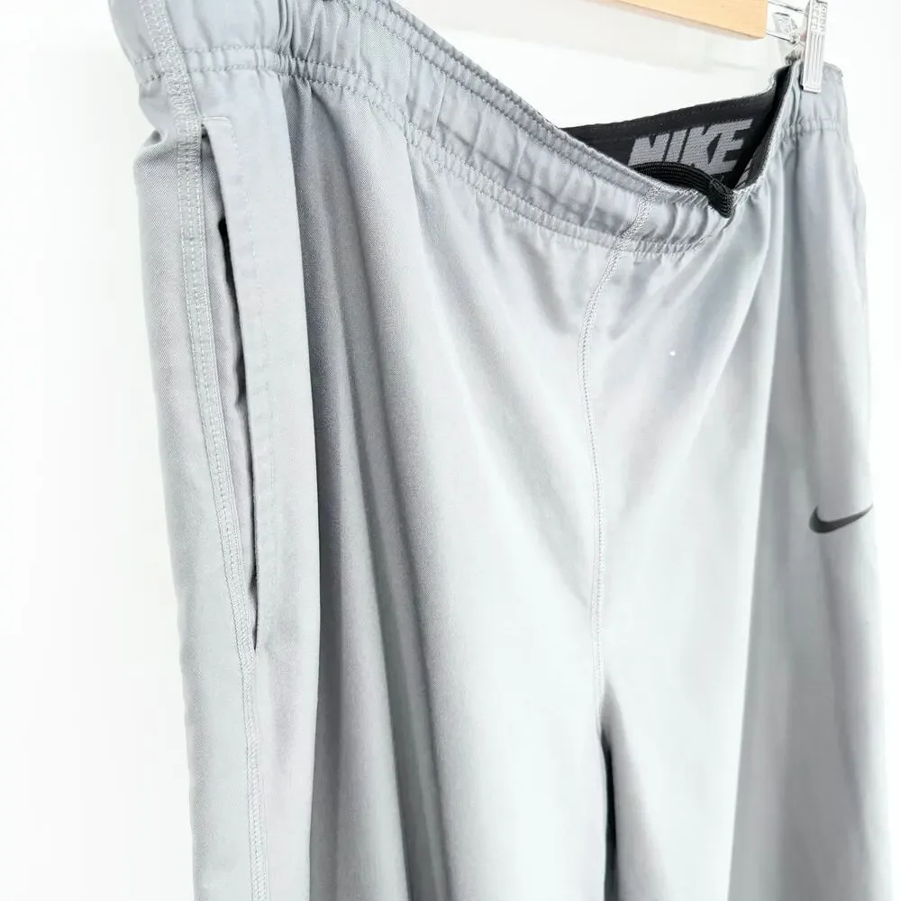 Nike Dri-FIT Gray Jogger Track Pants Men’s XL Athletic Drawstring Pockets